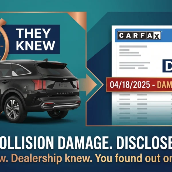 Kia of Frisco undisclosed damage